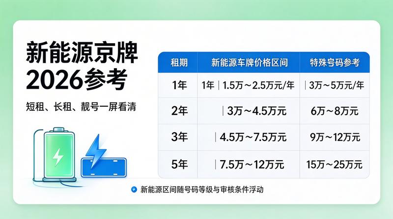 闲置京牌市场动态